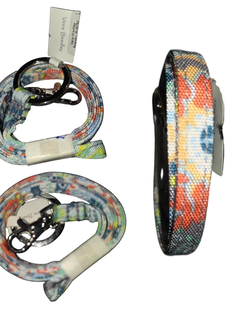 Vera Bradley Floral Key Ring and Lanyard - Multicolor Floral NWT